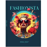 Soho Agenda - A5 Formaat - 21x14,5cm - Jaar 26/27 - 12 maanden - Augustus t/m Juli - 1 week op 2 pagina's - Harde kaft - Met leeslint - Fashionista