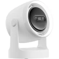 VHV - Bladloze Ventilator - 3-in-1 mini tafelventilator met LED lamp - 3 standen en USB - Voor bureau en slaapkamer
