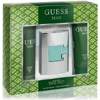 GUESS Man Eau de Toilette 3 Stuks Cadeau Set - Cologne Spray 75ml Deodorizing Body Spray 226ml en Douche Gel 200ml