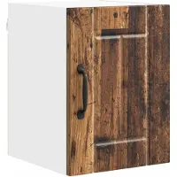 vidaXL Wandkast LUCCA 2 st Oud hout Bewerkt hout