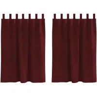 vidaXL Verduisterende gordijnen 2 st Wijnrood 140 x 140 cm Fluweel
