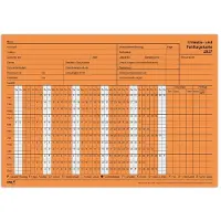 RNK Verlag vakantie- en verzuimkaarten 2027, oranje karton 190 g/m², 10 kaarten