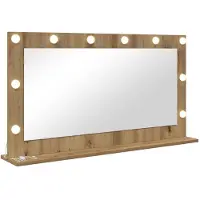 vidaXL Make-up Spiegel Artisan Eiken 100 x 55 x 18 cm Rechthoekig
