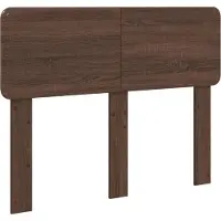 vidaXL Hoofdbord Bruin Eiken Bewerkt hout