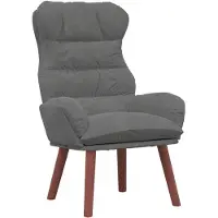 vidaXL Fauteuil Donkergrijs 69 x 74 x 93 cm Fluweel