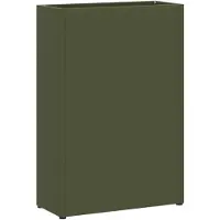 vidaXL Regen Paraplu Stand Olijfgroen 28 x 12 x 41 cm Staal