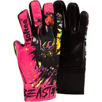 Softee Beast Emboss Junior Goalkeeper Gloves Zwart,Roze 3 Kinderen