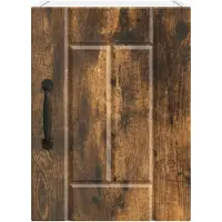 vidaXL Wandkast LUCCA 2 st Gerookt eiken Bewerkt hout