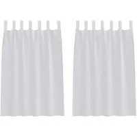 vidaXL Voile Gordijn 2 st Lichtgrijs 140 x 140 cm Polyester