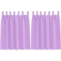 vidaXL Blackout Gordijnen met Ringen 2 st Paars 140 x 140 cm Polyester