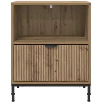 vidaXL Nachtkastje 2 st artisanaal eikenkleurig 49 x 36 x 61 cm