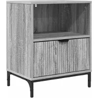 vidaXL Nachtkastje Grijs sonoma 49 x 36 x 61 cm Bewerkt hout
