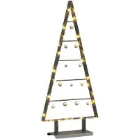 vidaXL Metalen kerstboom Zwart 90 cm Staal