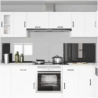 vidaXL Keukenachterwand 2 pcs Donkergrijs 120 x 50 cm gehard glas