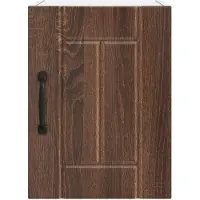 vidaXL Wandkast LUCCA 2 st Bruin eiken Bewerkt hout