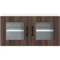 vidaXL Vaatwasserfront Kalmar, bruin, eikenlook, 80 x 31 x 40 cm