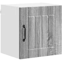 vidaXL Wandkast LUCCA 2 pcs Grijs sonoma 40 x 31 x 40 cm Bewerkt hout