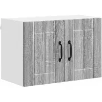 vidaXL Wandkast LUCCA Grijs sonoma 60 x 31 x 40 cm Bewerkt hout