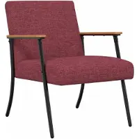 vidaXL Fauteuil Wijnrood Stof
