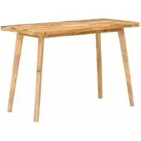 vidaXL Eettafel 110 x 55 x 75 cm Massief Mango Hout Naturel