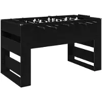 vidaXL Tafelvoetbal Zwarte Eik 146,5 x 74 x 85 cm Bewerkt hout