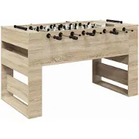vidaXL Tafelvoetbal Sonoma Eik 146,5 x 74 x 85 cm Bewerkt hout