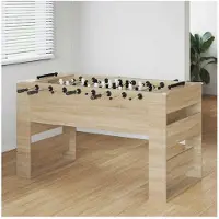 vidaXL Tafelvoetbal Sonoma Eik 146,5 x 74 x 85 cm Bewerkt hout