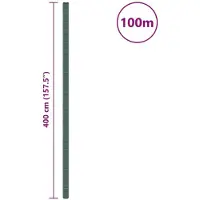 vidaXL Worteldoek 4x100 m polypropeen groen
