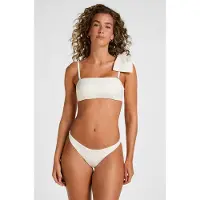 Hunkemoller Hoog Uitgesneden Bikinibroekje Como Wit Dames | Maat: L