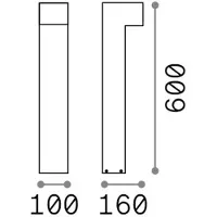 Ideal Lux SIRIO LED PT1 H60, staande lamp,