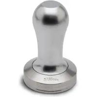 Lelit tamper, 57,35mm, plat, zilver