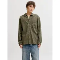 Jack & Jones Overhemd 'JJETristan' olijfgroen