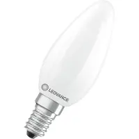 Ledvance LED Filament Kaarslamp E14 - 3.4W 470lm 2700K 230V - Mat Glas - Ø35mm - Geschikt voor kroonluchters, eettafels, woonkamers