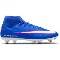 Nike Zoom Mercurial Superfly 10 Academy IJzeren-Nop Voetbalschoenen (SG) Blauw Wit Felroze