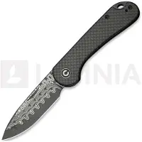 CIVIVI Elementum Slip Joint C18062AJ-DS1 Damascus, Twill Carbon, slipjoint zakmes