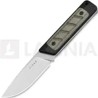 Kizer Cutlery Smolt 14C28N mes, Black G-10 & Green Micarta, Stonewash