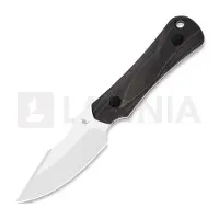 Kizer Cutlery Bone 1122A4 Stonewashed AEB-L , Stabilized Wood, vaststaand mes, Maverick Customs design