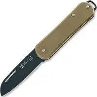 Fox knives Vulpis FX-VP108-OTB Black Idroglader M390, Brass, zakmes