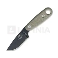 ESEE Izula II black IZULA-II-B survivalmes met zwarte schede + riemclip