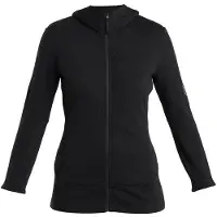 Icebreaker Vest Women Merino 260 Quantum IV LS Zip Hoody Black-XS