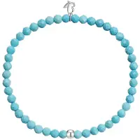 Glanzstücke Armband neonblauw / zilver