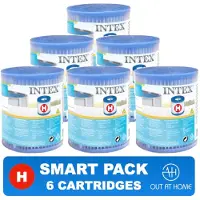 Intex SMART PACK 6 stuks Filter Cartridge Type H