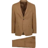 Suitable Linnen Suit Camel | Bruin | Maat 46