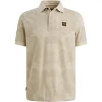 PME Legend Poloshirt Piqué Print Beige
