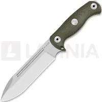Kizer Cutlery Drop Bear Fix 7, 1103A1, Stonewashed AEB-L, Green Micarta survivalmes, Azo design