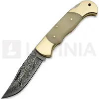 Damascus Lockback Bone