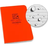 Rite in the rain Soft Cover Book OR54, 3 1/2" x 5", Orange, notitieboekje