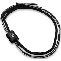 The James Brand The Alder ES215970-10 Black Titanium, Black/BW, paracord lanyard met bead