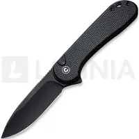 CIVIVI Button Lock Elementum II vouwmes, zwart