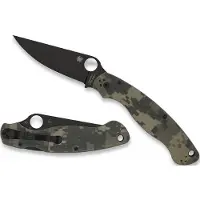 Spyderco Military 2, Camo G-10, Black Blade